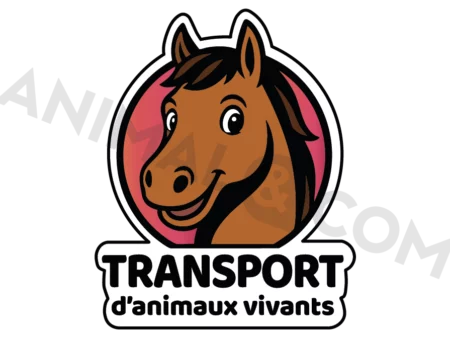sticker transport d'animaux cheval