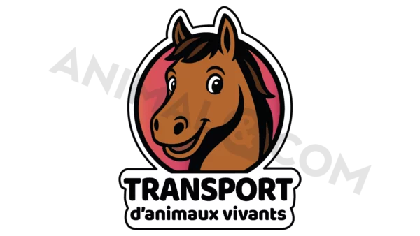 sticker transport d'animaux cheval