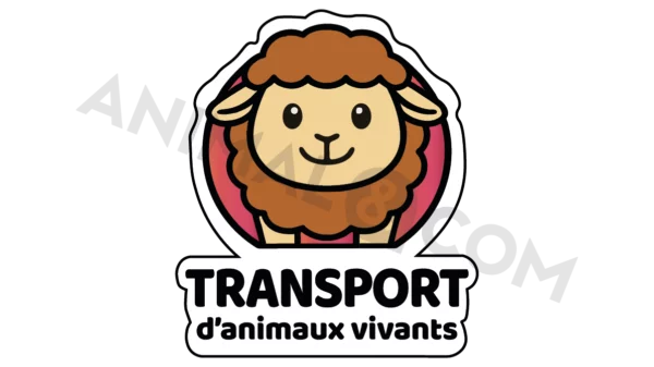 sticker transport d'animaux mouton
