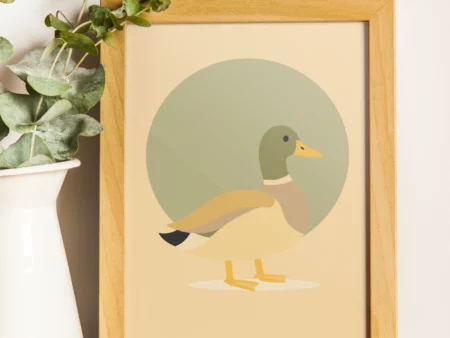 poster éco-responsable de canard