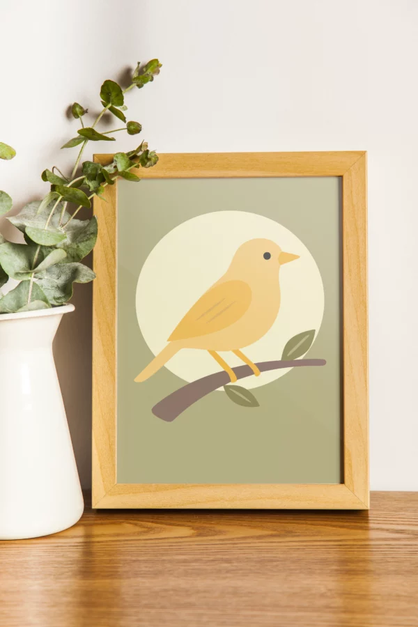 poster éco-responsable de canari