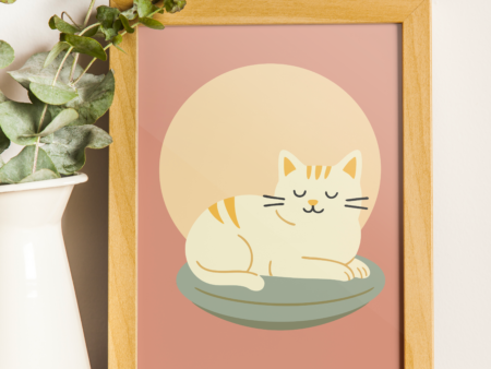 poster éco-responsable de chat