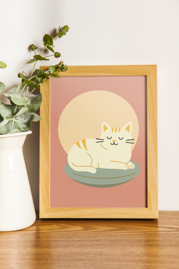 poster éco-responsable de chat