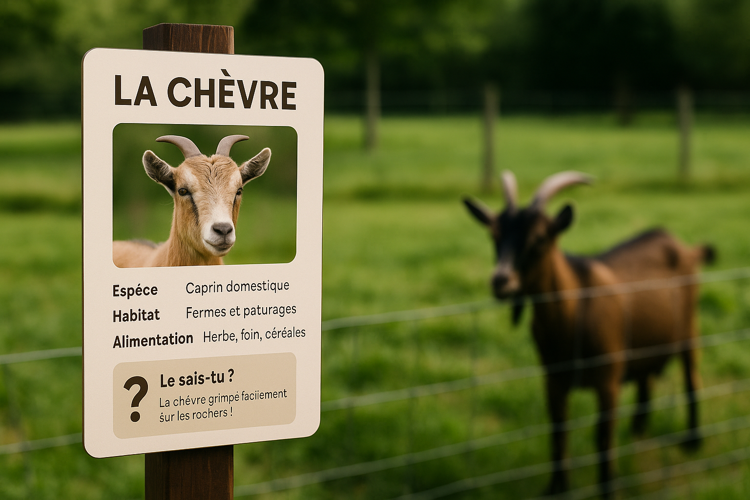 Quels panneaux pédagogiques installer autour des enclos d’animaux ?