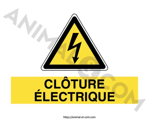 Signalétique Clôture électrique