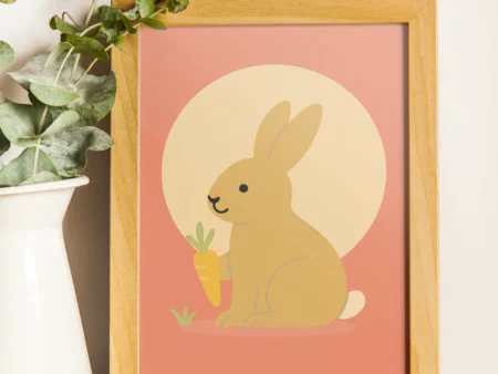 poster éco-responsable de lapin