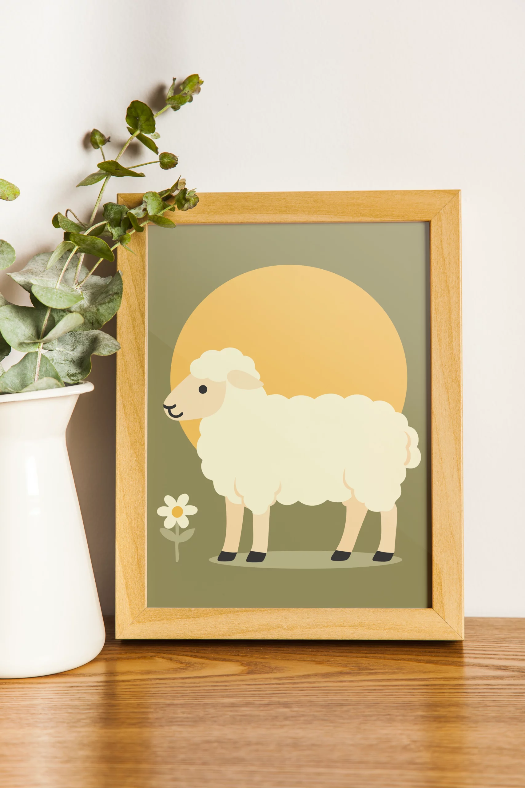 poster éco-responsable de mouton