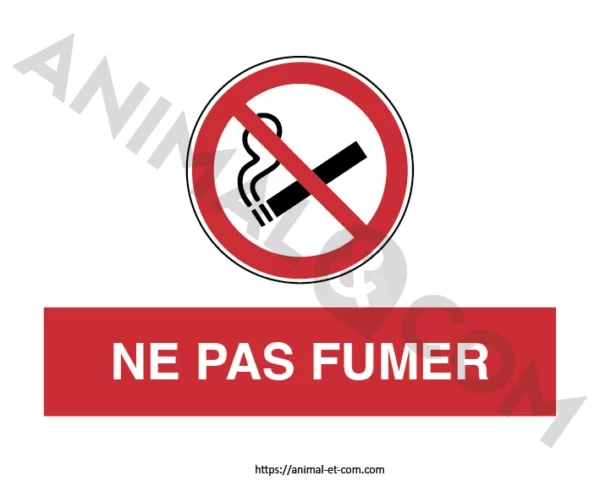 Signalétique Ne pas fumer