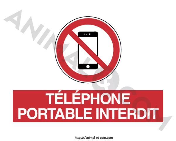 Signalétique - Ne pas téléphoner