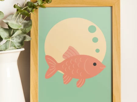 poster éco-responsable de poisson