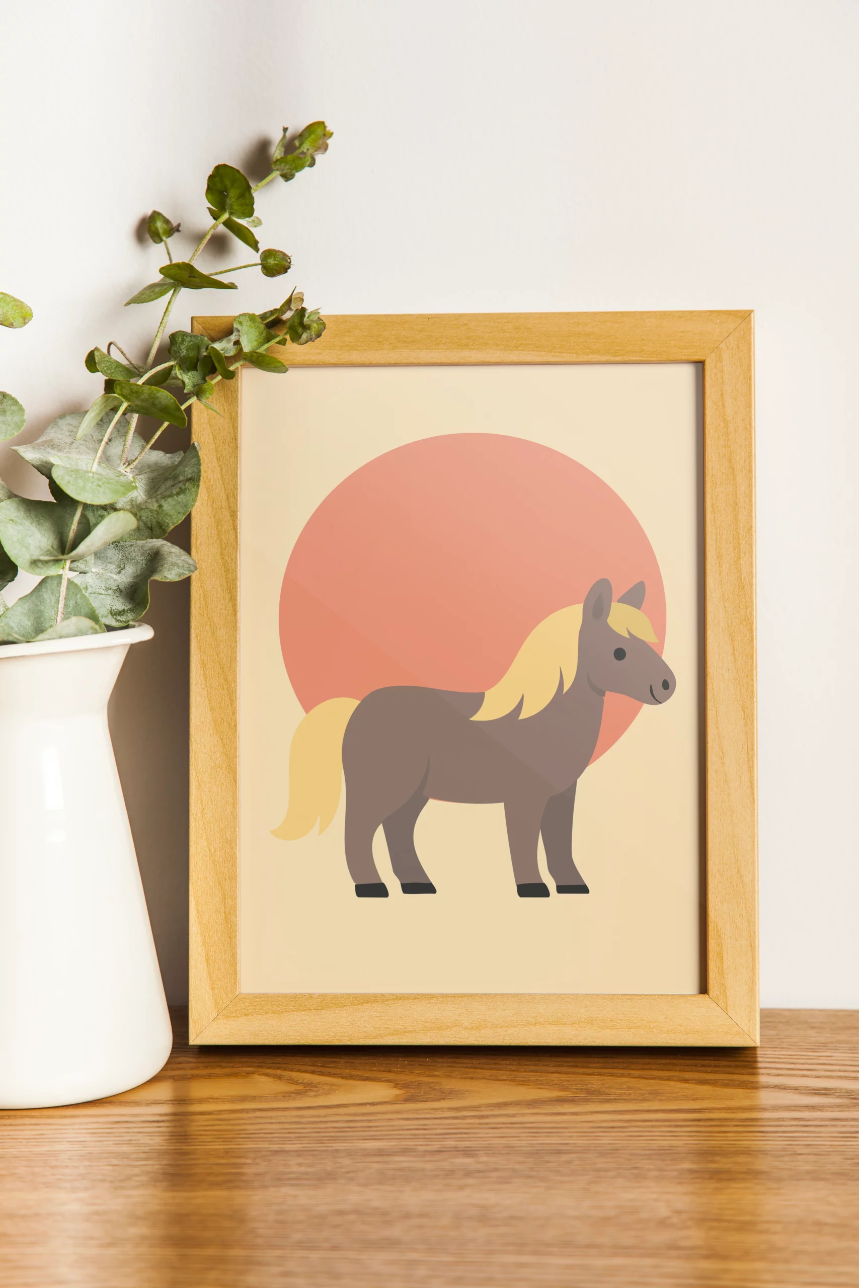 poster éco-responsable de poney