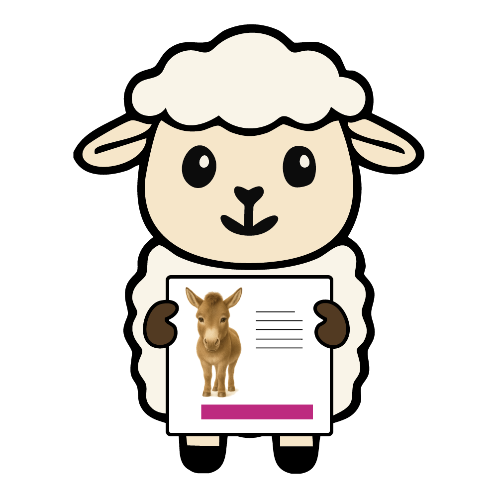 illustration de mouton pour illustrer les panneaux pédagogiques