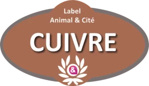 Badge cuivre Animal & Cité®