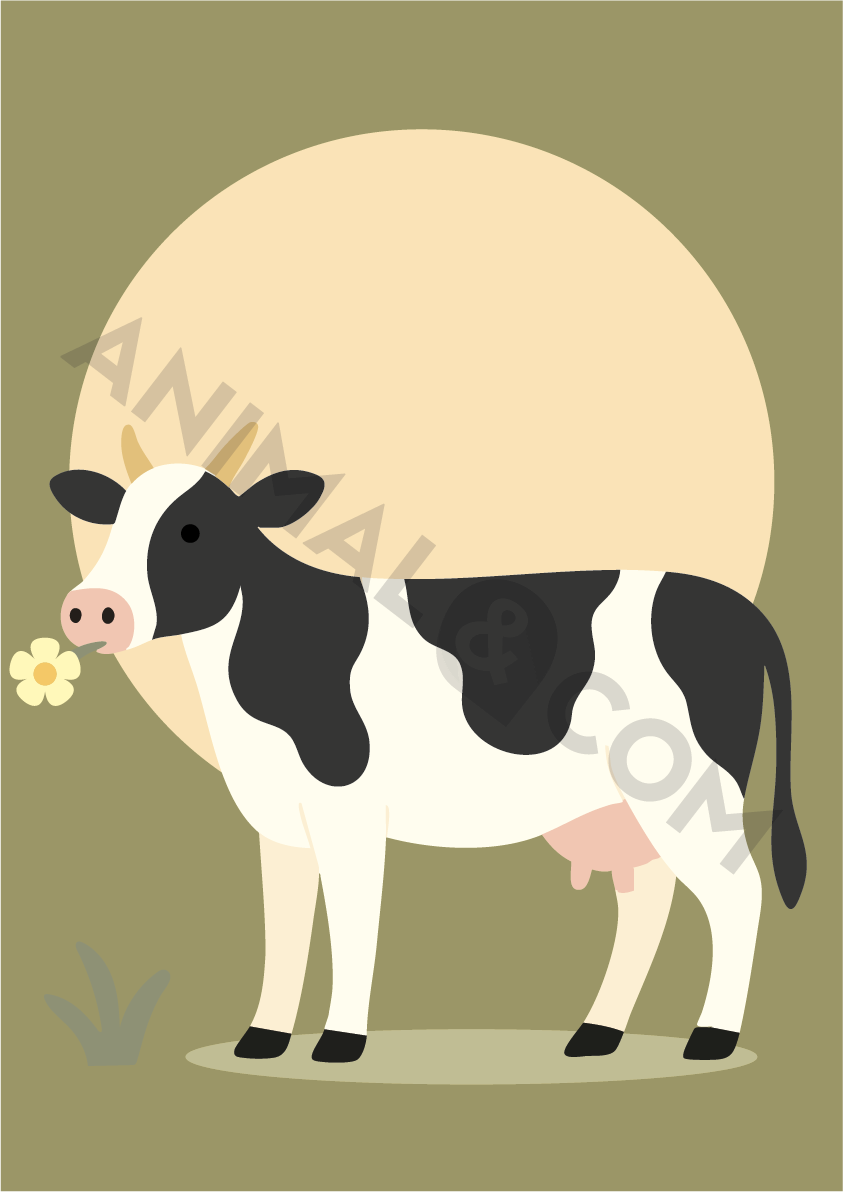 poster éco-responsable - vache