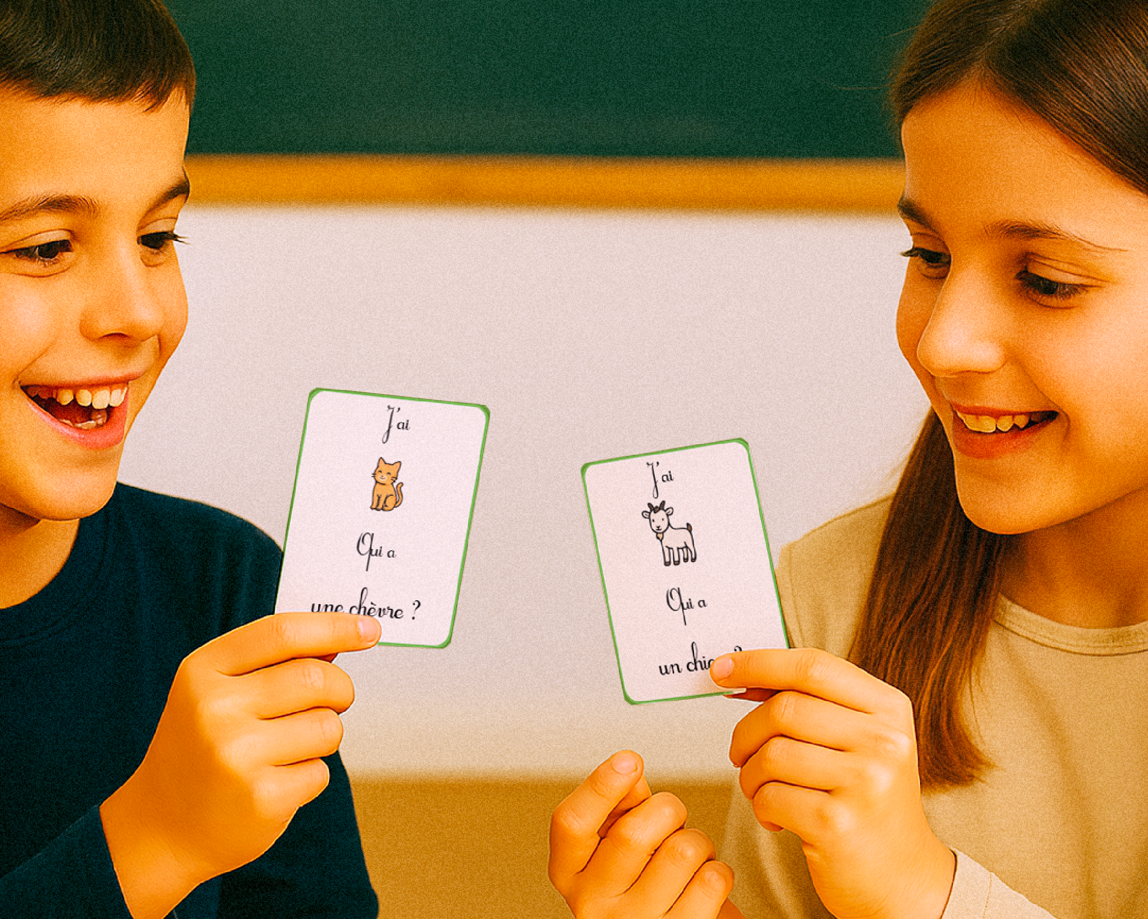 mise en situation du jeu pédagogique j'ai, qui a ?