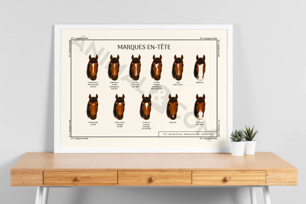Mockup poster marques en-tête cheval