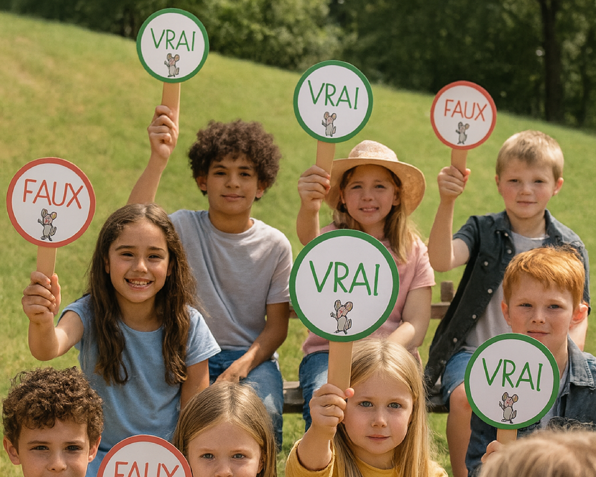 mise en situation du jeu pédagogique vrai faux des animaux domestiques