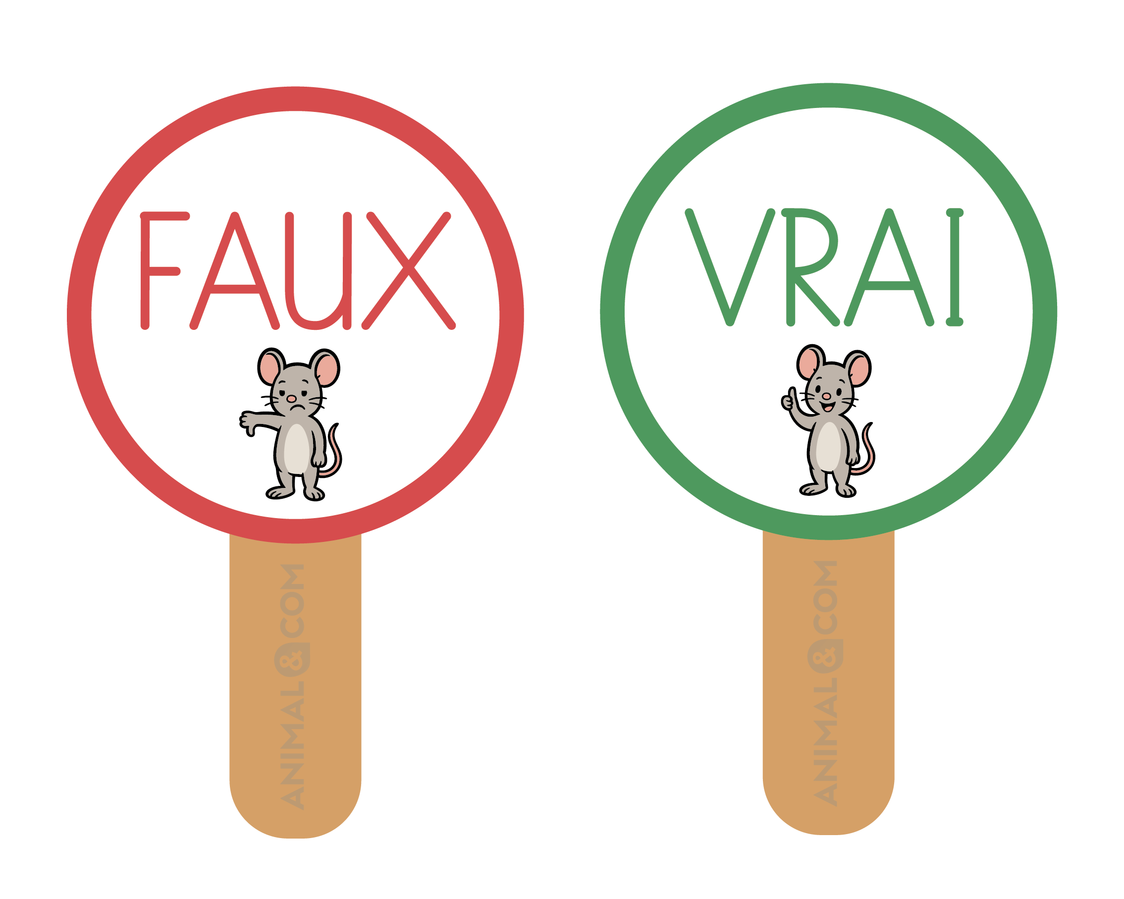 jeu pédagogique vrai ou faux des animaux domestiques